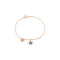 JOLIE BRACELET IN SILVER WITH PENDANT STAR COATED IN DIAMOND DUST SJOBAR05